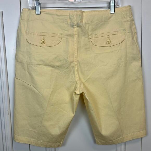 Caribbean Joe Yellow Bermuda Shorts – Size 12 - Picture 7 of 7